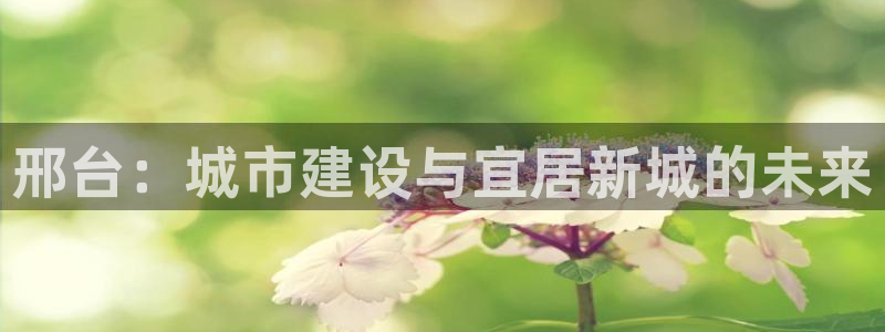 新宝5注册登录：邢台：城市建设与宜居新城的未来