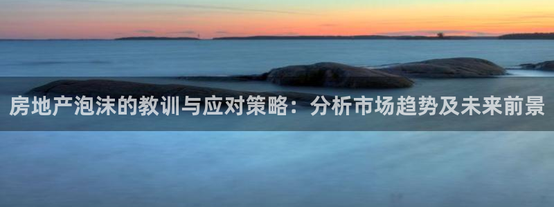 新宝5侹刔：房地产泡沫的教训与应对策略：分析市场趋势及未来前