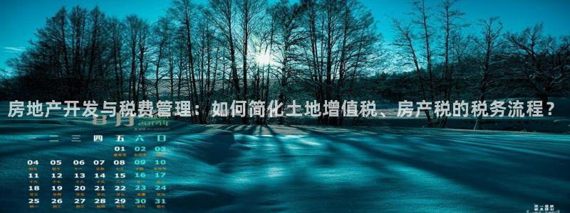 新宝5官方登录入口：房地产开发与税费管理：如何简化土地增值税