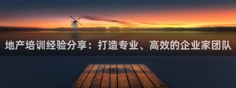 新宝5台卡：地产培训经验分享：打造专业、高效的企业家团队
