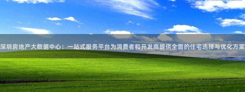 新宝5官网平台：深圳房地产大数据中心：一站式服务平台为消费者