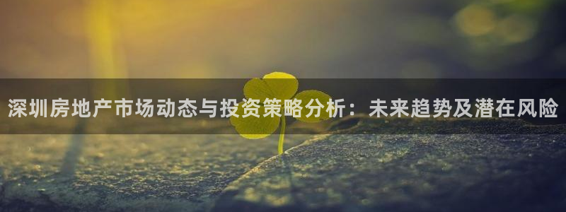 新宝5是谁的：深圳房地产市场动态与投资策略分析：未来趋势及潜