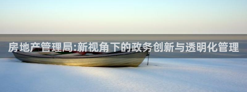 新宝5招商：房地产管理局:新视角下的政务创新与透明化管理