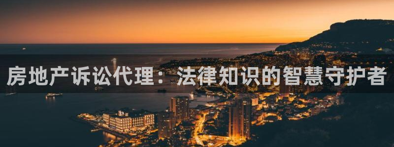 新宝5天：房地产诉讼代理：法律知识的智慧守护者