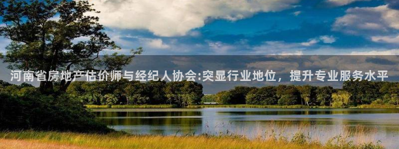 新宝5 注册：河南省房地产估价师与经纪人协会:突显行业地位，