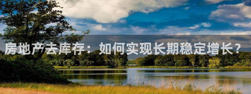 新宝5测速登陆：房地产去库存：如何实现长期稳定增长？